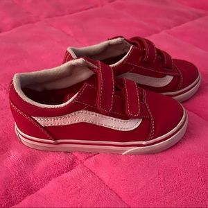 Kids vans 9T red
